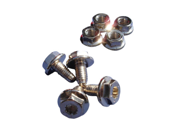 VW Golf V Motorhaubenscharnierschrauben vergoldet