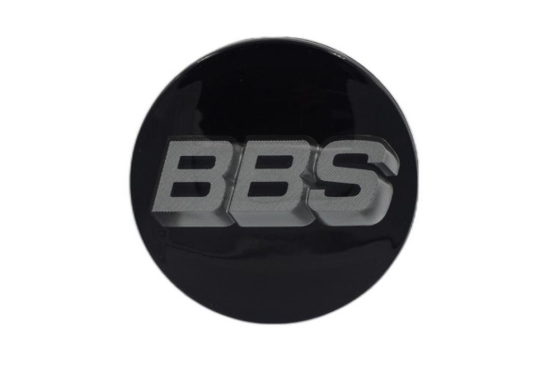 BBS Rotations-Nabendeckel 3D Schwarz/Platinum 70mm 58071056 Nabenkappe, Symbolscheibe unlimited